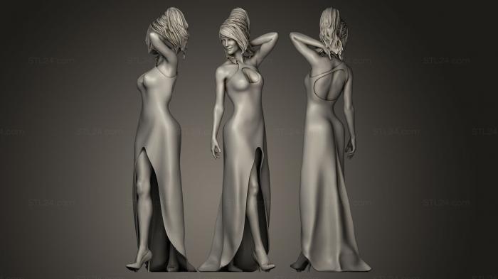 Статуэтки девушки (Ревекка, STKGL_0035) 3D модель для ЧПУ станка